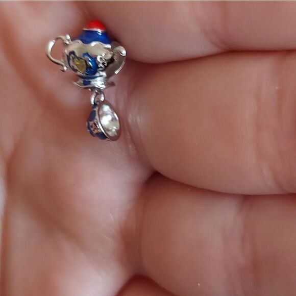 925 Sterling Silver Tea Time Charm - Picture 7 of 8